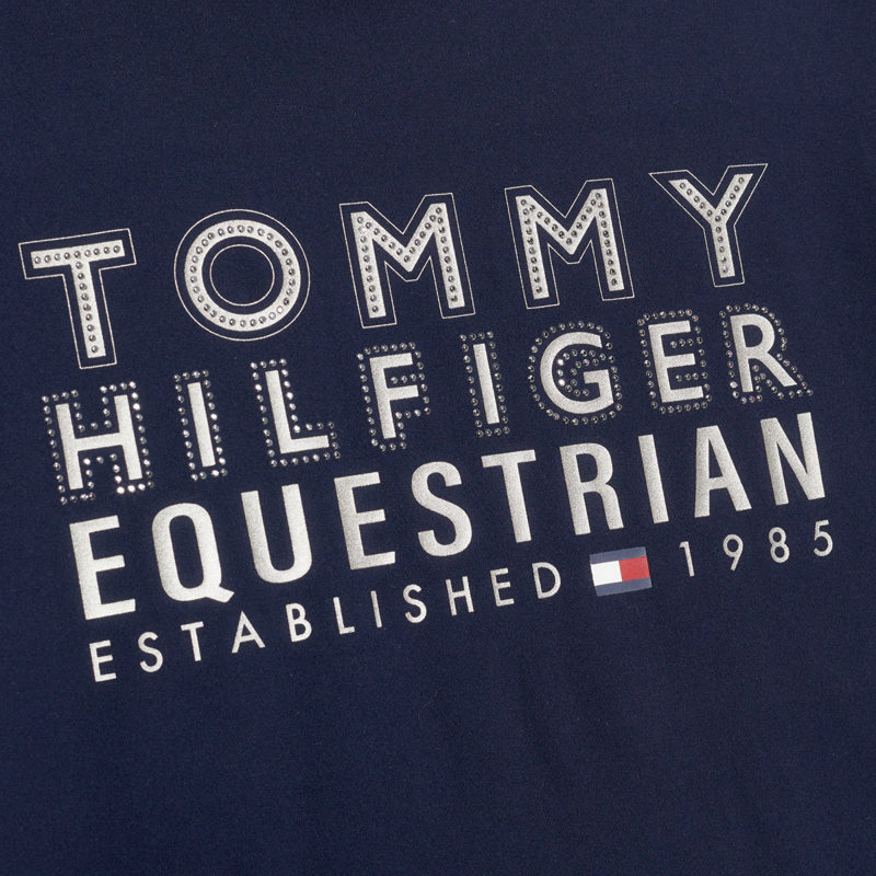 Tommy Hilfiger Women's Paris Studded Logo Long Sleeve T-Shirt - Desert Sky-6